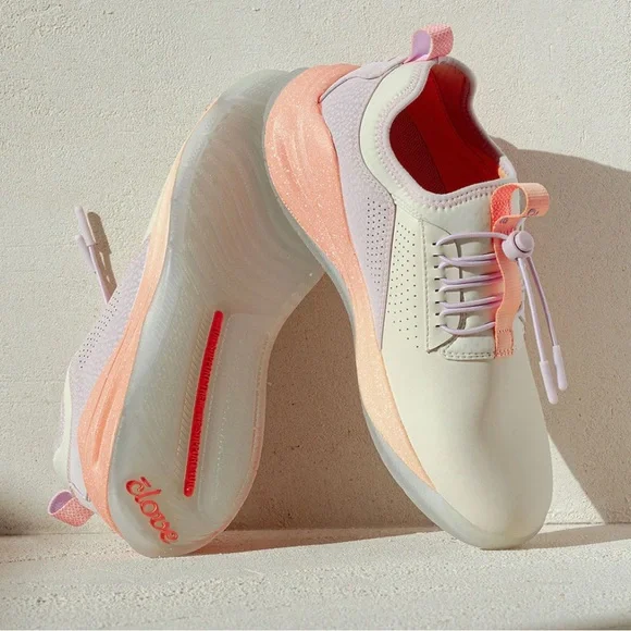 Clove Limited Edition Peach Quartz Shoes Women’s Nursing Clinical Sneakers - Picture 1 of 16